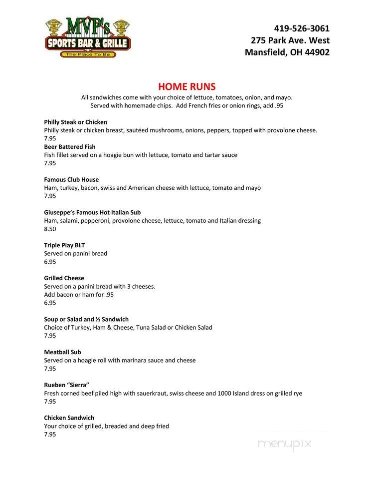 MVP's Sports Bar and Grille - Mansfield, OH