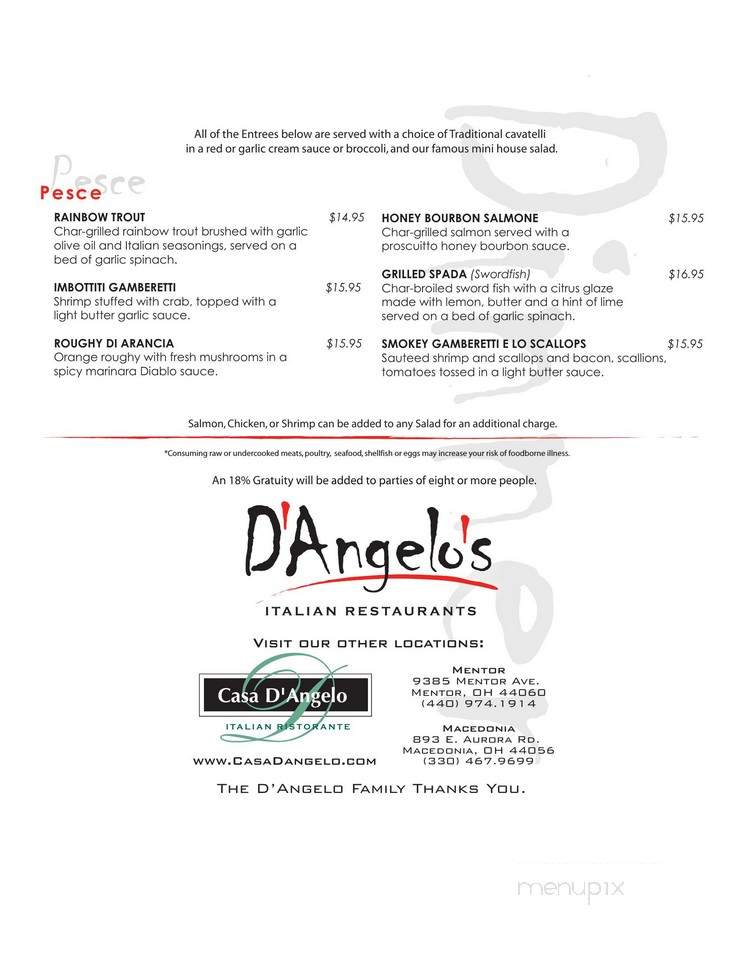 Casa D'Angelo Restaurant - Mentor, OH