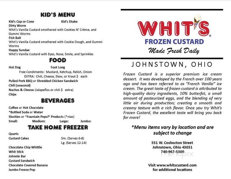 Whit's Frozen Custard of Johnstown - Johnstown, OH