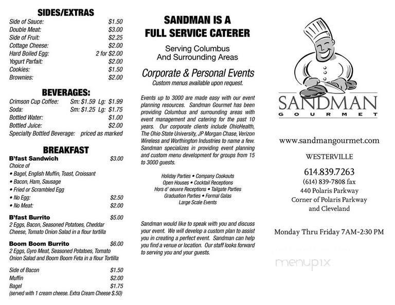 Sandman Gourmet Deli - Westerville, OH