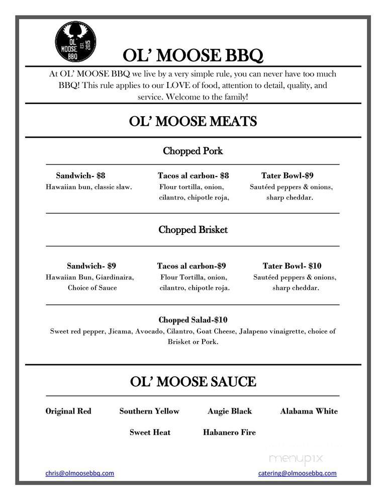 Ol Moose BBQ - Portage, MI