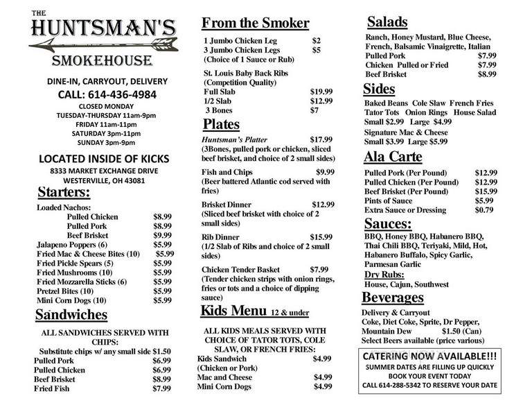 The Huntsman's Smokehouse - Westerville, OH