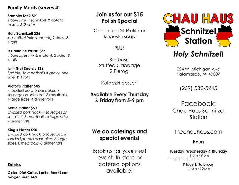 Chau Haus Schnitzel Station - Kalamazoo, MI