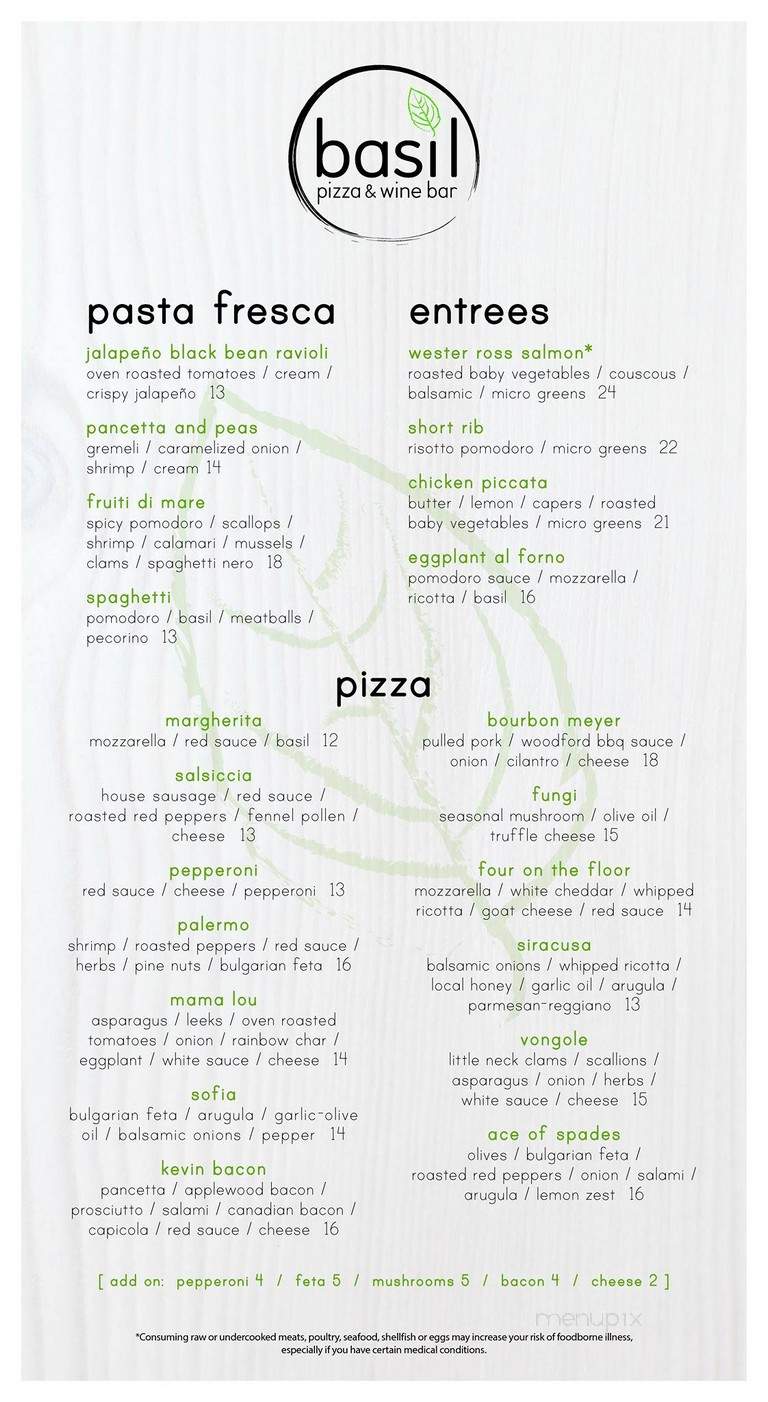 Basil Pizza & Wine Bar - Perrysburg, OH