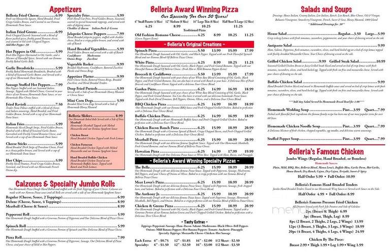 Belleria Pizza & Italian Restaurant - Columbiana, OH