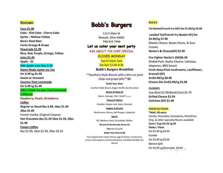 Bobb's Burgers - Newark, OH