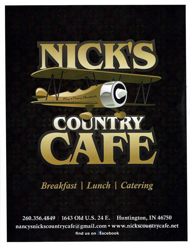 Nick's Country Cafe - Huntington, IN