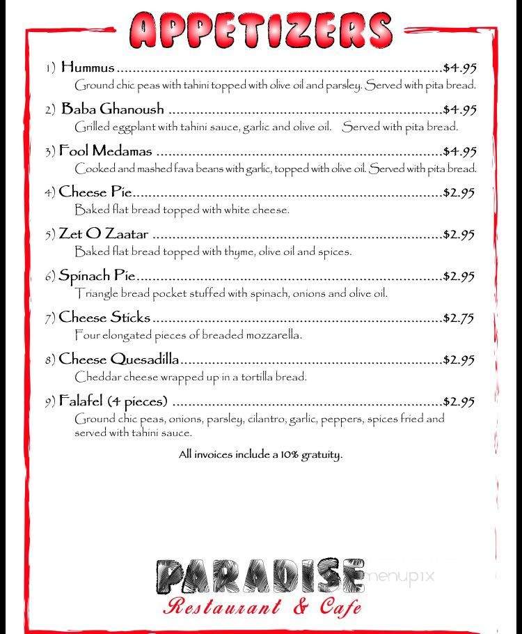 Paradise Restaurant & Cafe - Cold Spring, KY