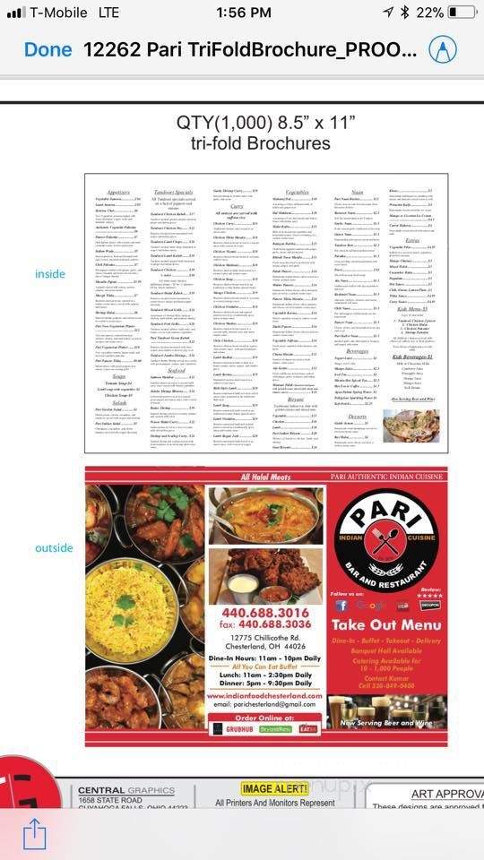 Pari Indian Cuisine - Chesterland, OH