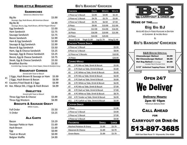 B & B Carryout - Waynesville, OH