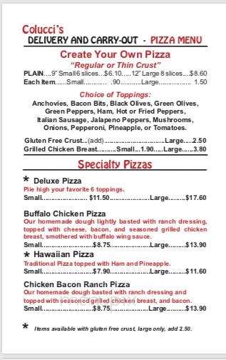 Colucci's Pizza - Conneaut, OH