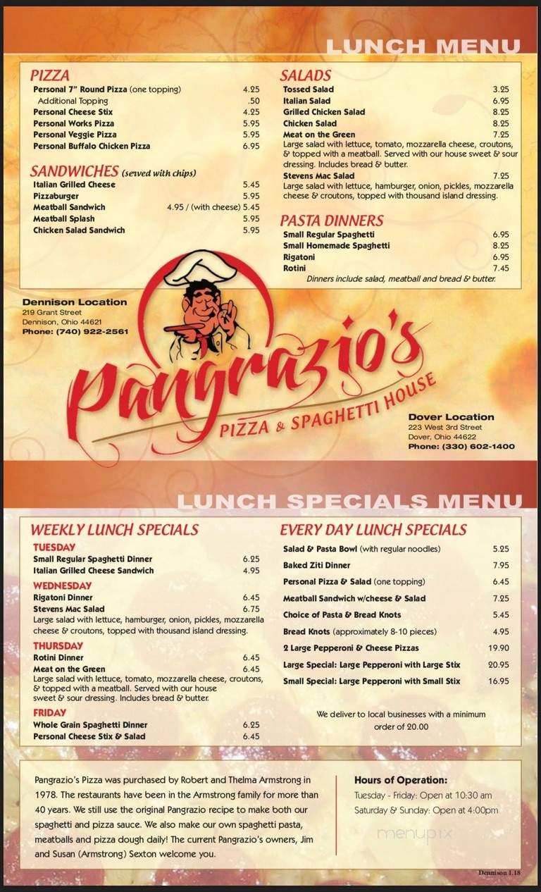 Pangrazios Pizza & Spaghetti - Dover, OH