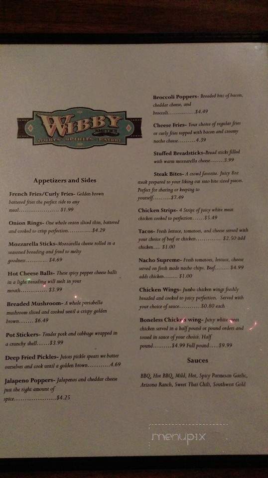 Wibby's Sports Bar and Grill - Kalida, OH