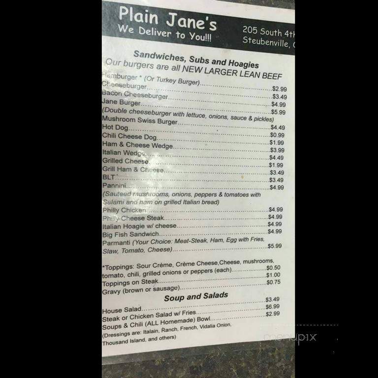 Plain Jane's - Steubenville, OH