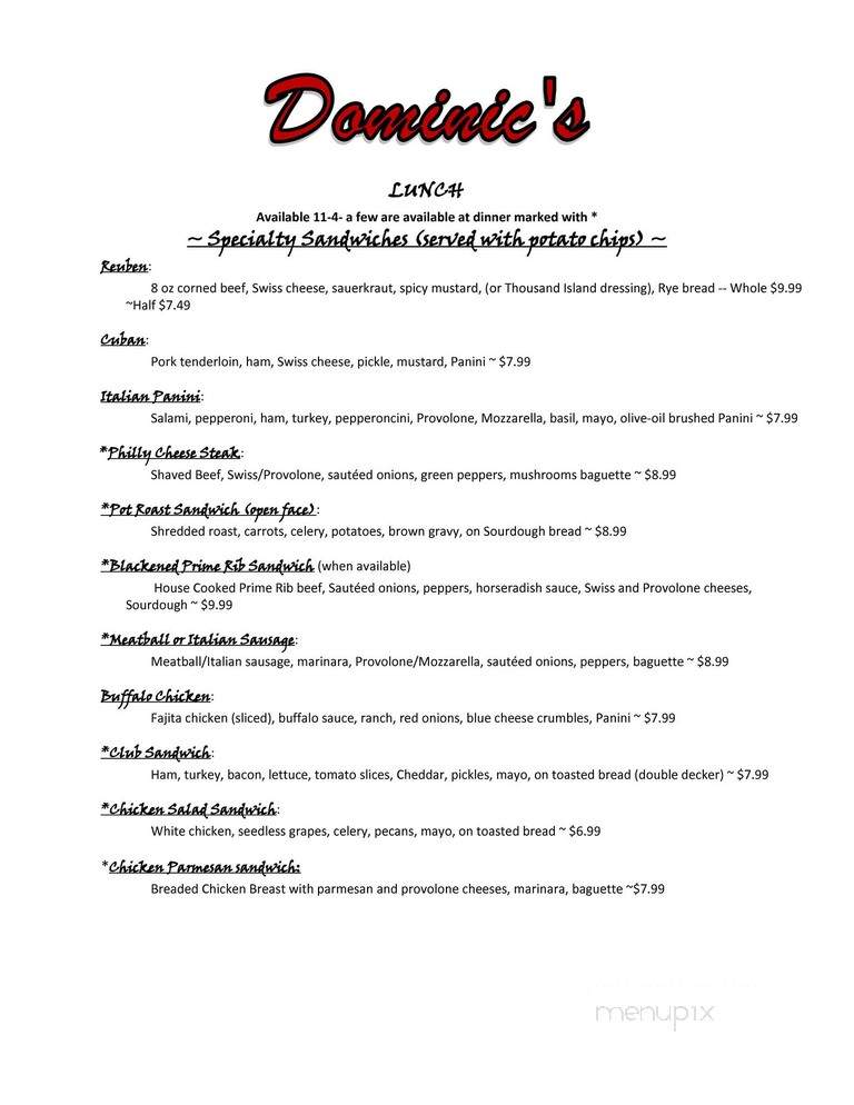 Dominic's Restaurant - Alexandria, KY