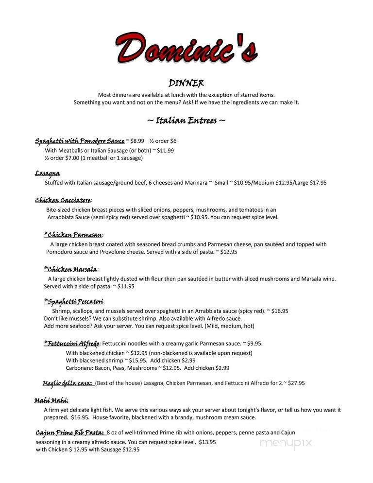 Dominic's Restaurant - Alexandria, KY