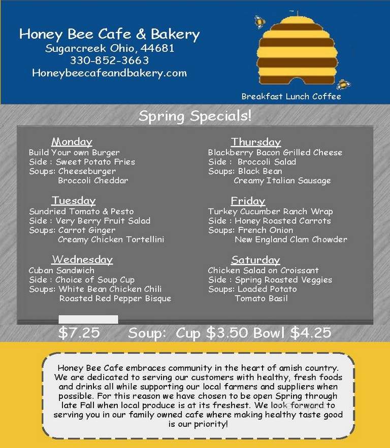 Honey Bee Cafe - Sugarcreek, OH