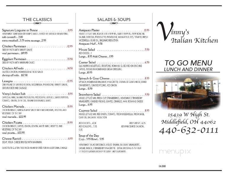 Vinny's Italian Kitchen - Middlefield, OH