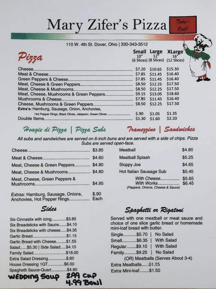 Mary Zifer's Pizza Shop - Dover, OH