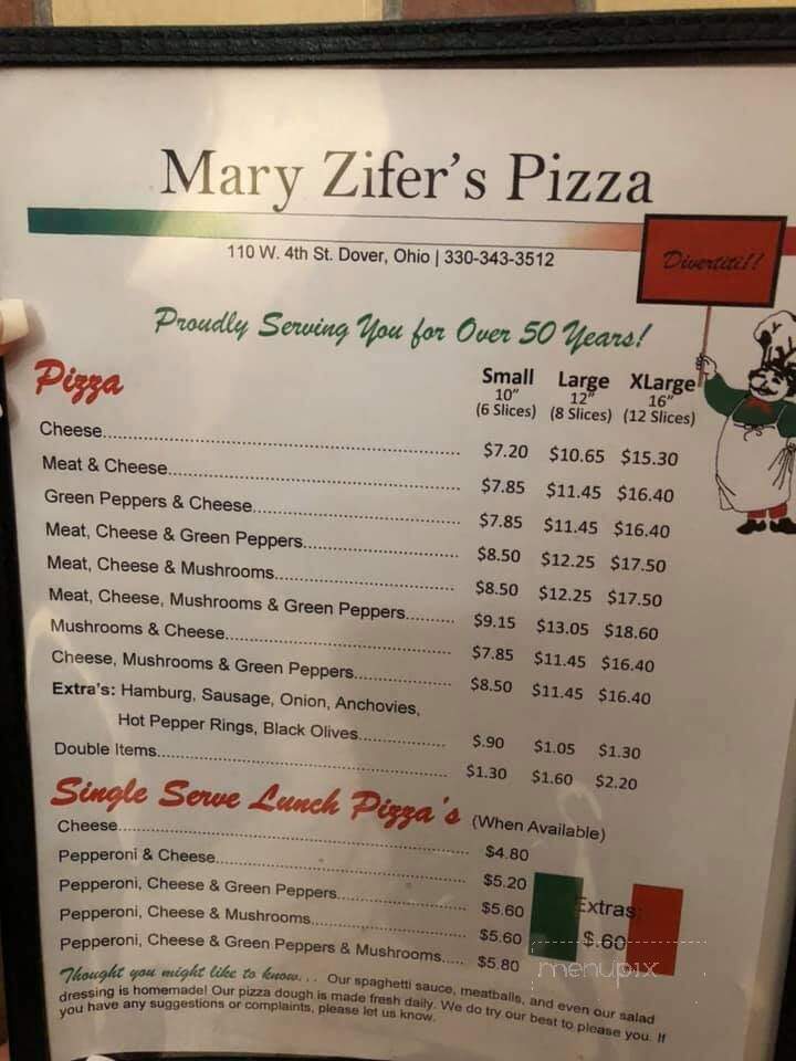 Mary Zifer's Pizza Shop - Dover, OH