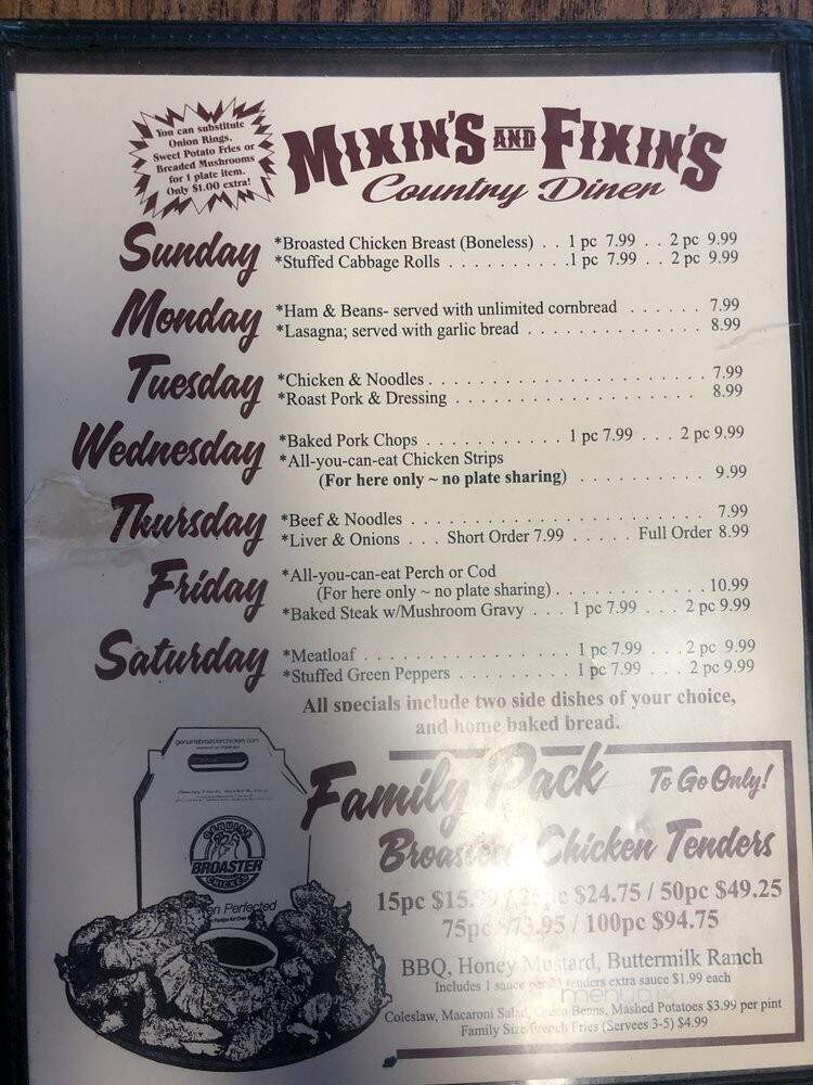 Mixin's N Fixin's Country Diner - Mechanicsburg, OH