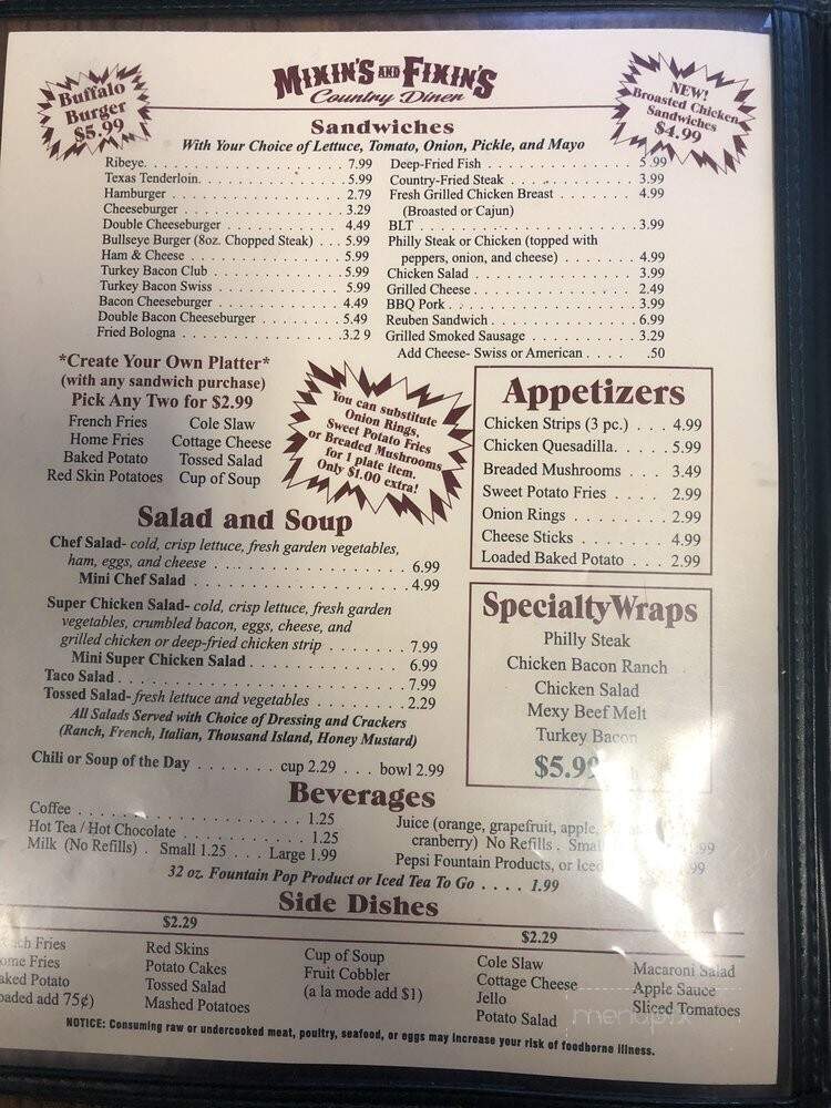 Mixin's N Fixin's Country Diner - Mechanicsburg, OH