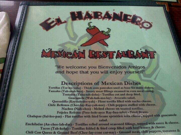 El Habanero Mexican Restaurant - West Union, OH