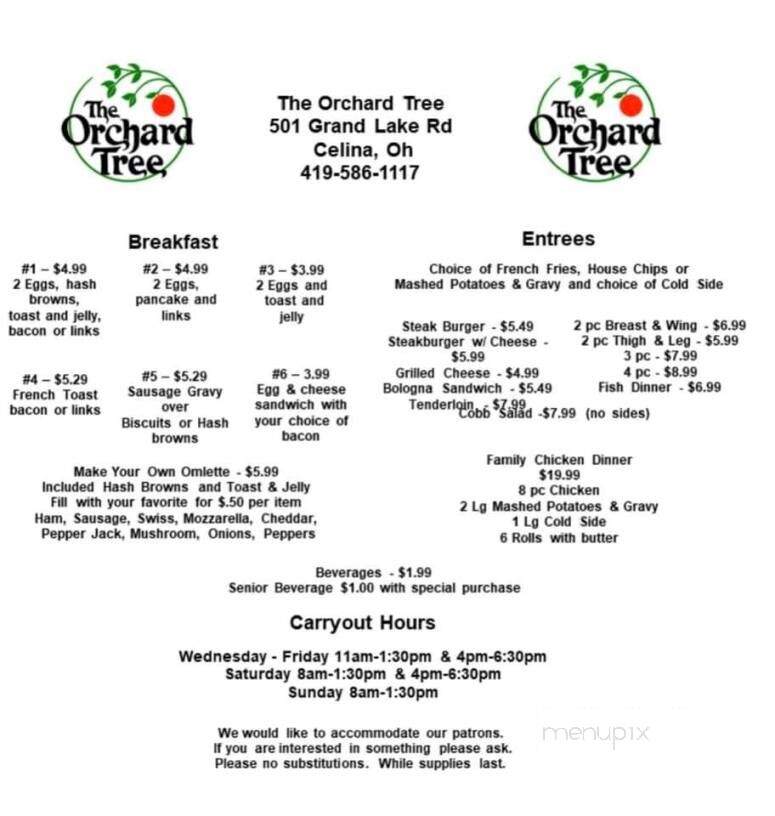 Orchard Tree Family Restaurant - Celina, OH