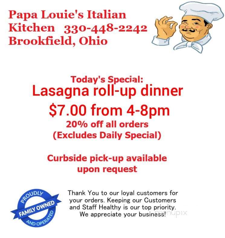 Papa Louie's Italian Kitchen - Brookfield, OH