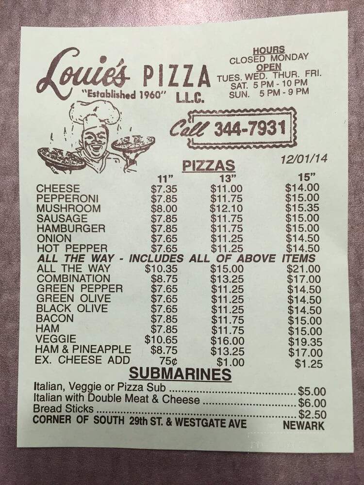 Louie's Pizza - Newark, OH