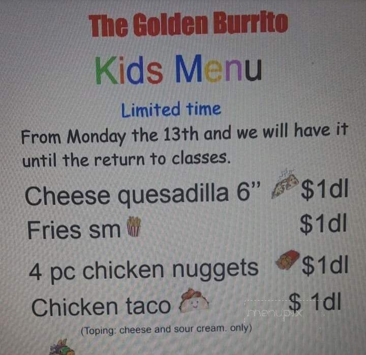 The Golden Burrito Mexican Grill - Mansfield, OH