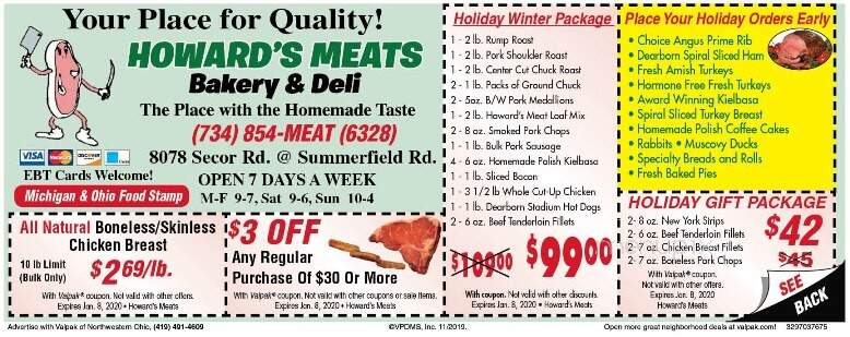 Howards Meats - Lambertville, MI