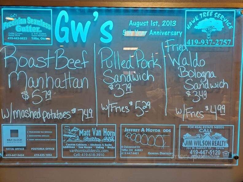 G W's Fine Food & Spirits - Tiffin, OH