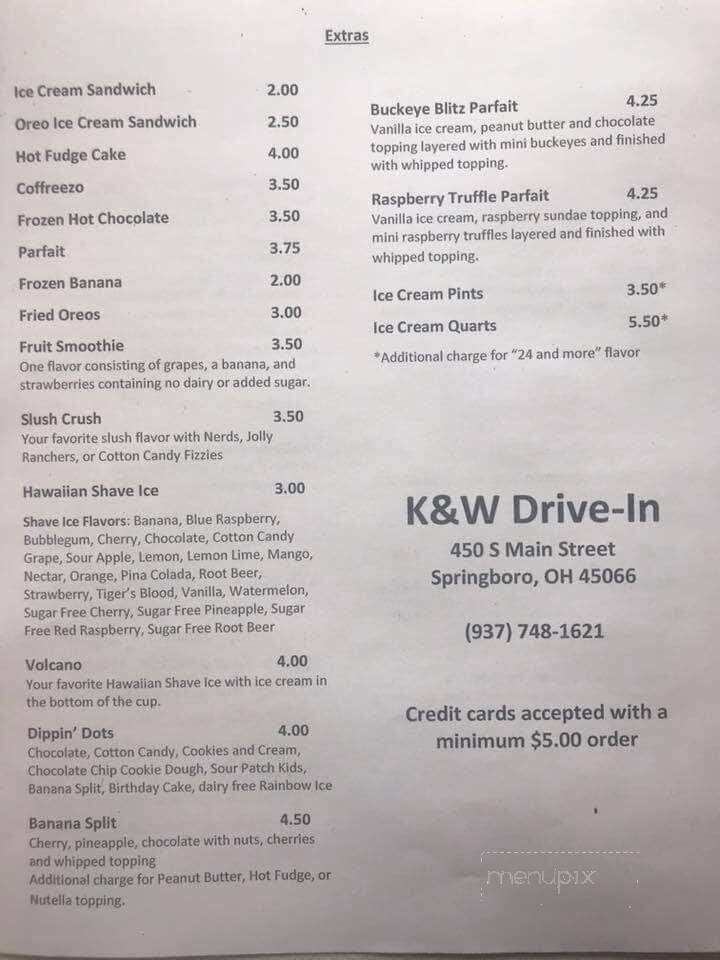 K & W Drive-In - Springboro, OH