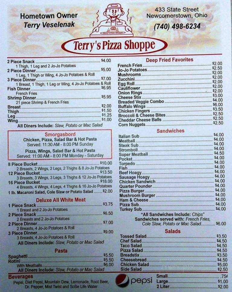 Terry's Pizza Shoppe - Newcomerstown, OH