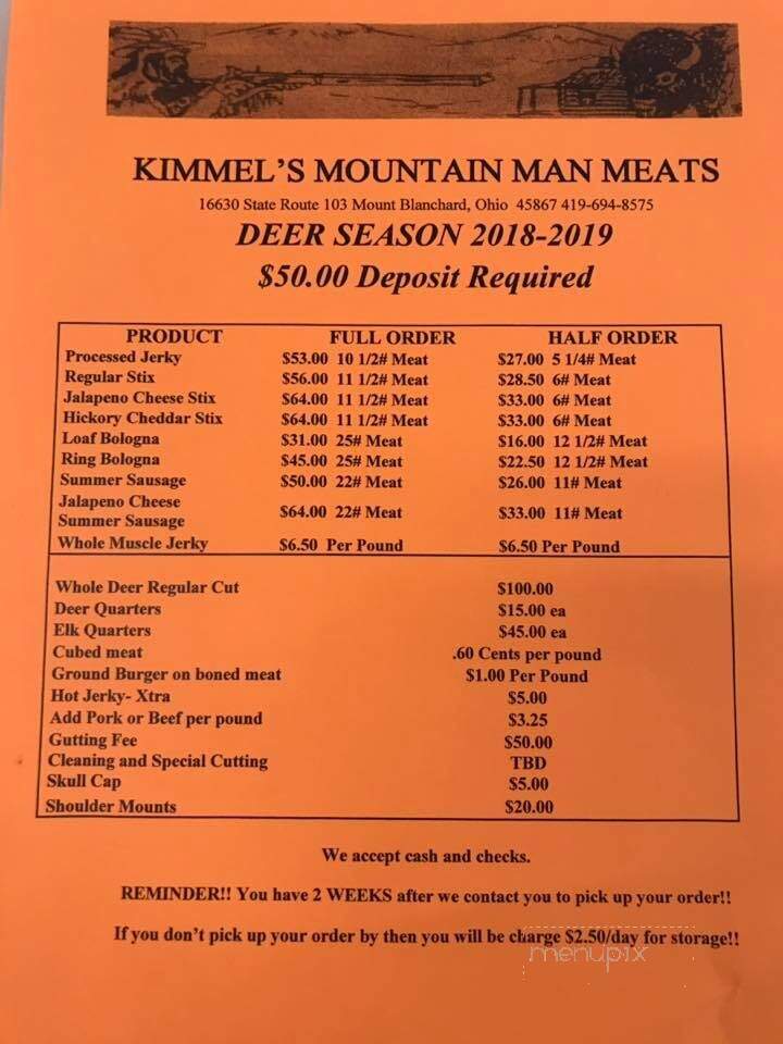 Kimmel's Mountain Man Meats - Findlay, OH