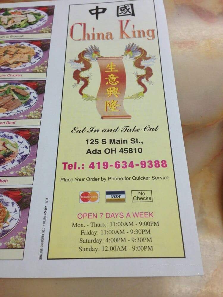 China King - Ada, OH