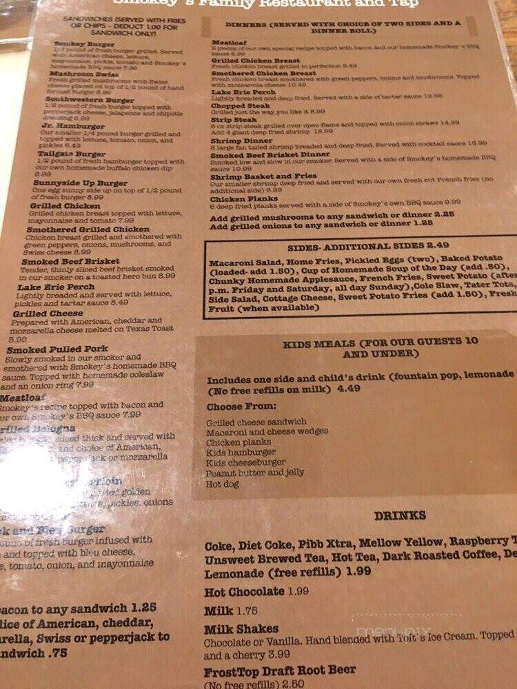 Smokey's Family Restaurant - Republic, OH