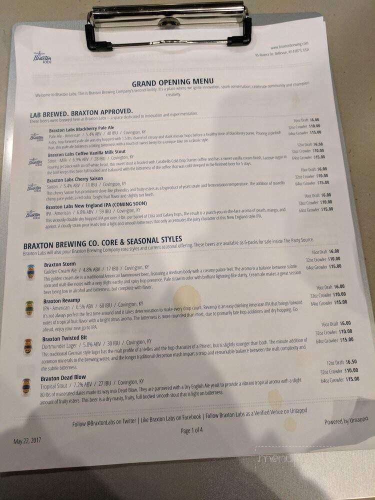 Braxton Brewing Company - Covington, KY