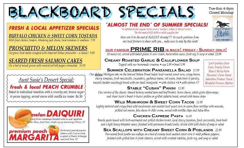 Stable Restaurant - Blissfield, MI