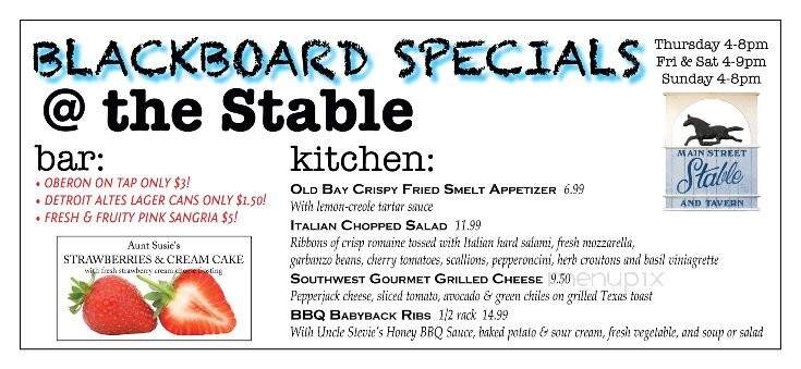 Stable Restaurant - Blissfield, MI