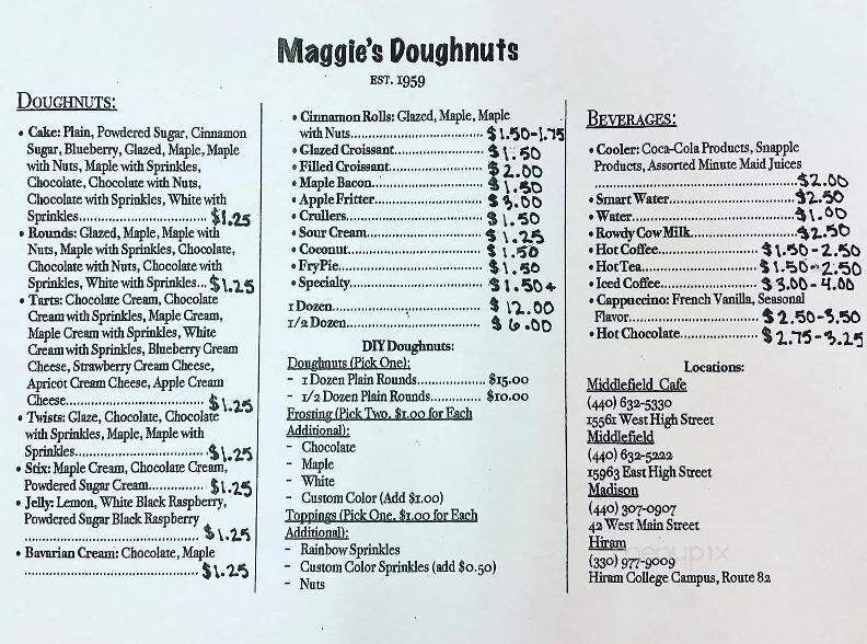 Maggie's Doughnuts - Middlefield, OH