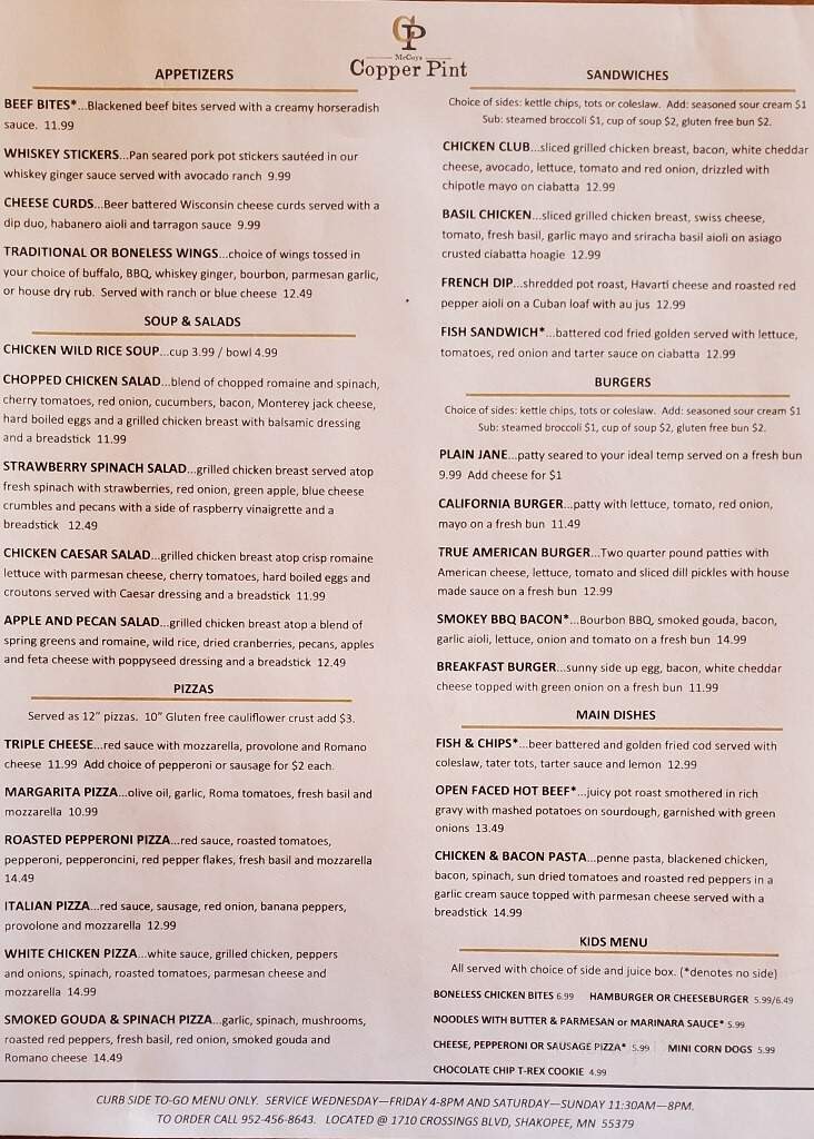 McCoy's Copper Pint - Shakopee, MN