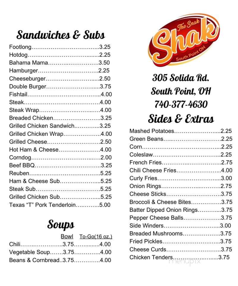 Snak Shak - South Point, OH