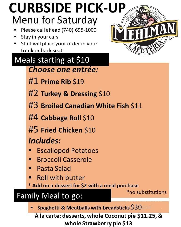 Mehlman's Cafeteria - Saint Clairsville, OH