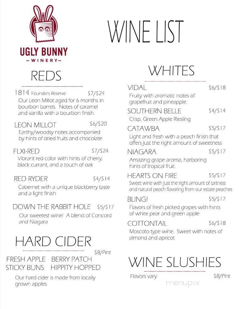 Ugly Bunny Winery - Loudonville, OH