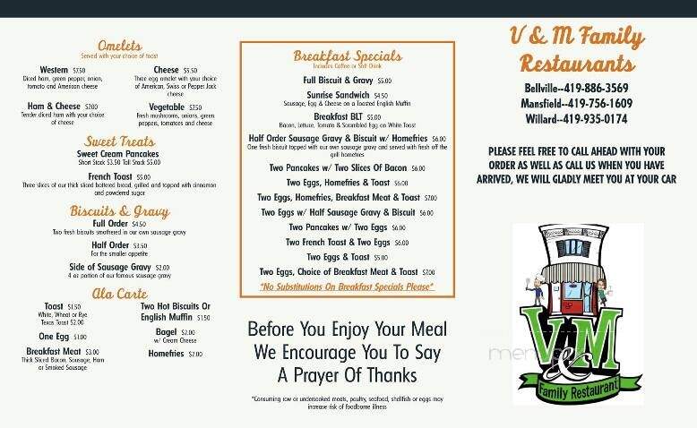 V M Restaurant - Bellville, OH