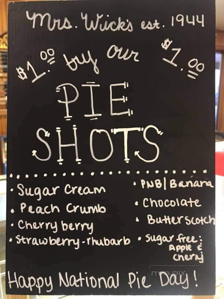 Mrs Wick's Pie Shop - Winchester, IN