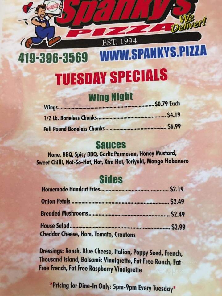 Spanky's Pizza - Carey, OH