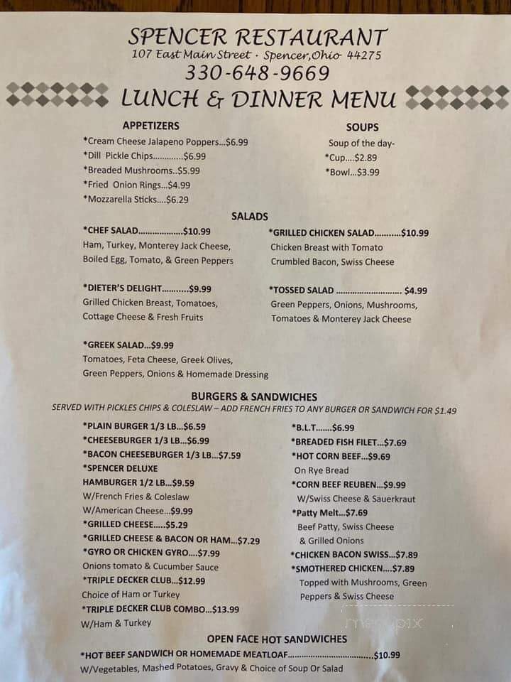 Spencer Restaurant - Spencer, OH